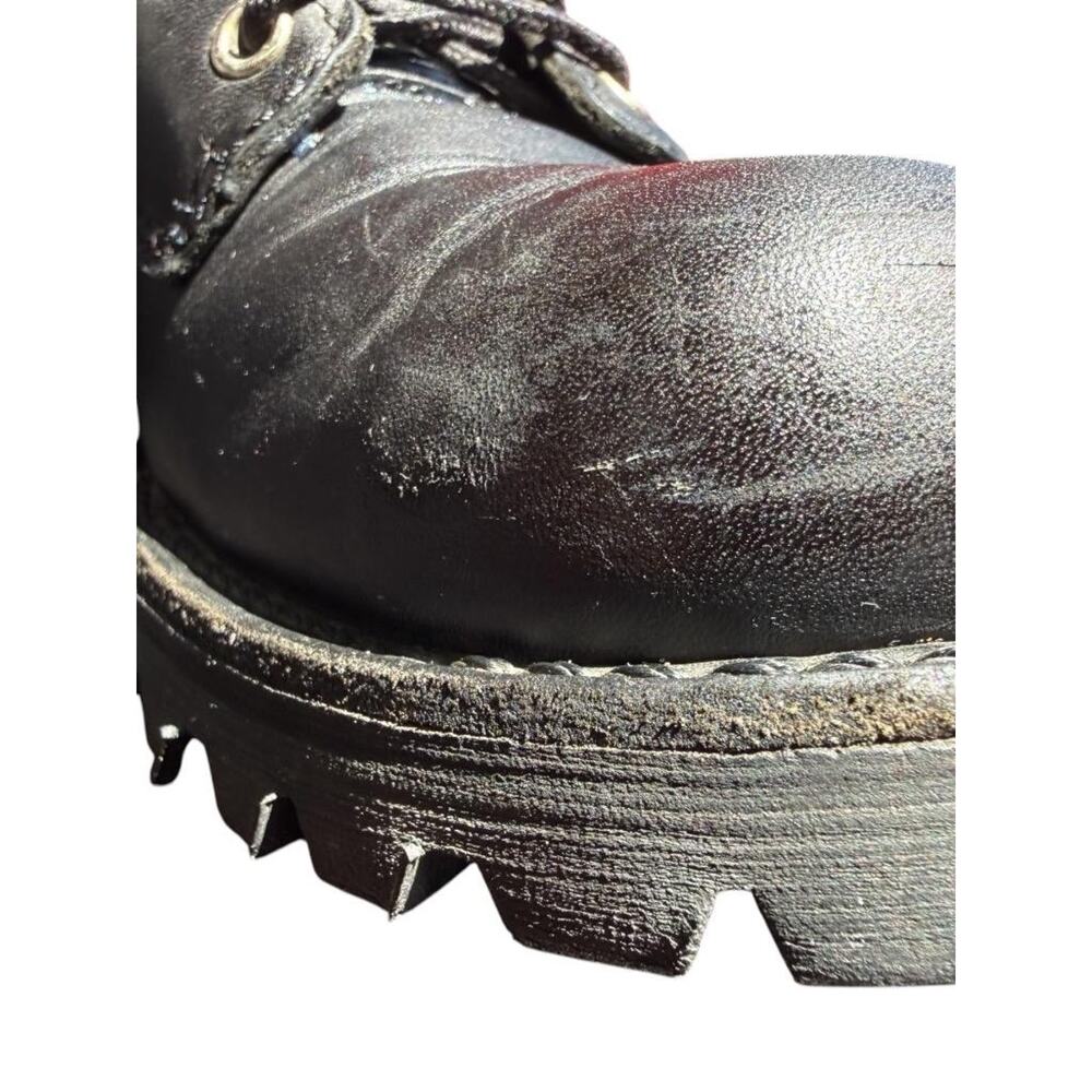 Red Wing 979 Lace Up Side Zip Motorcycle Biker Boot Black Leather Men size 8 D - Picture 6 of 9